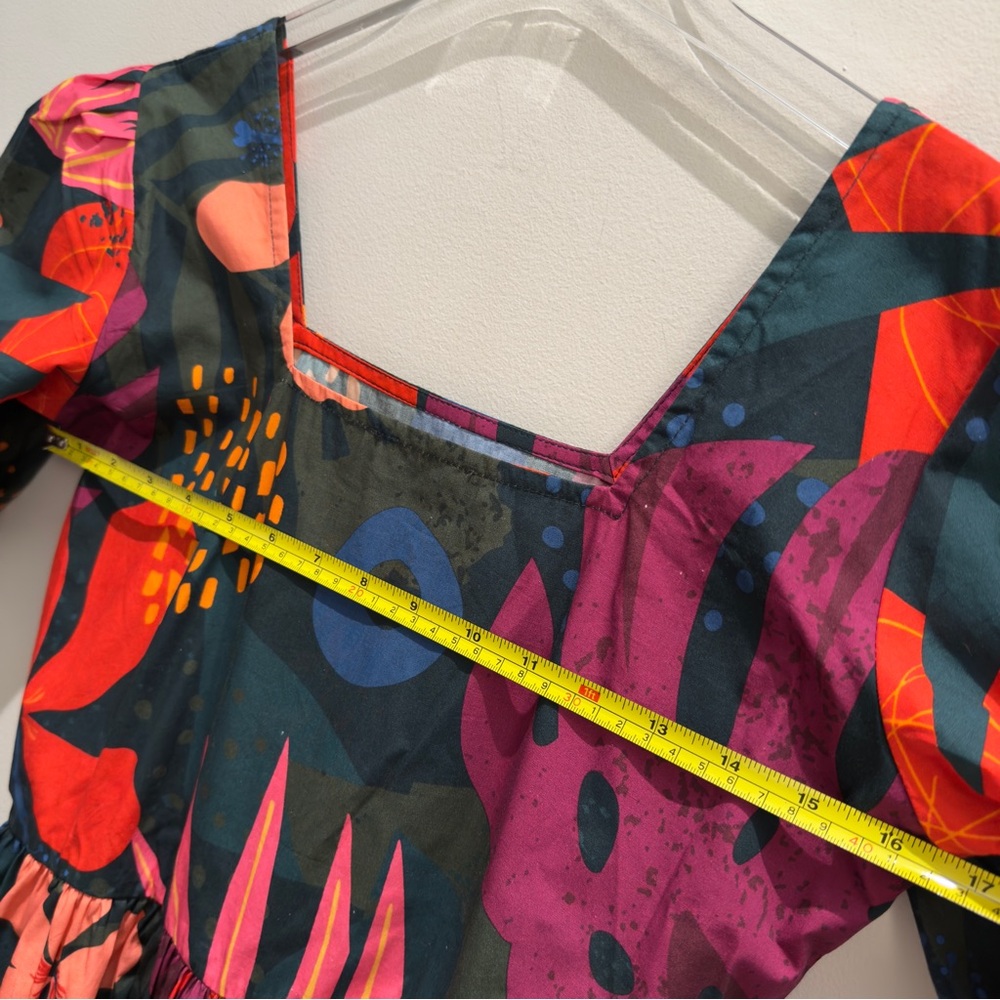 Maude Vivante Women’s Floral Multi Color Tiered Maxi Dress Boho Size Small - Picture 10 of 11